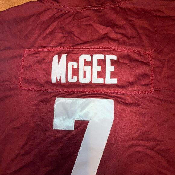 Texas A&M Aggies Jersey Maroon White XXL #7 McGee STITCHED - Picture 10 of 14